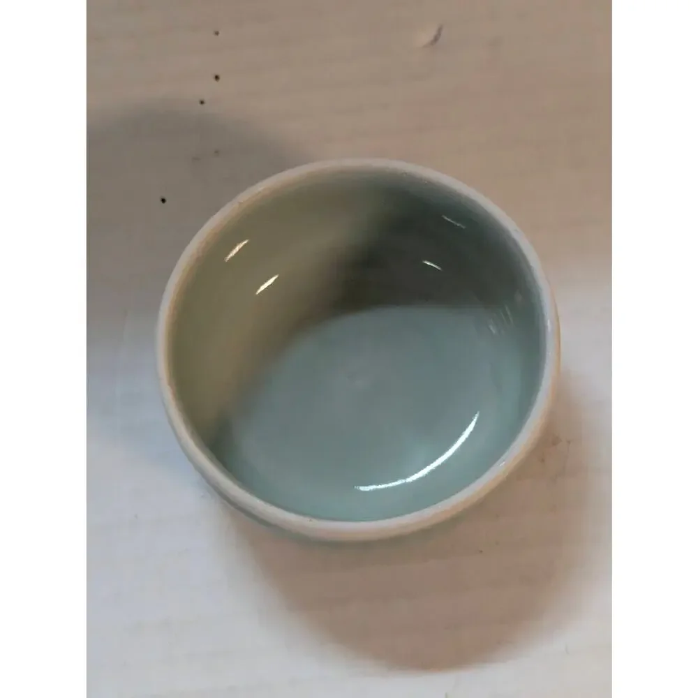 Vintage Chinese Celadon Ginger Jar Chinoiserie Pale Green Ceramic Urn Vase 6